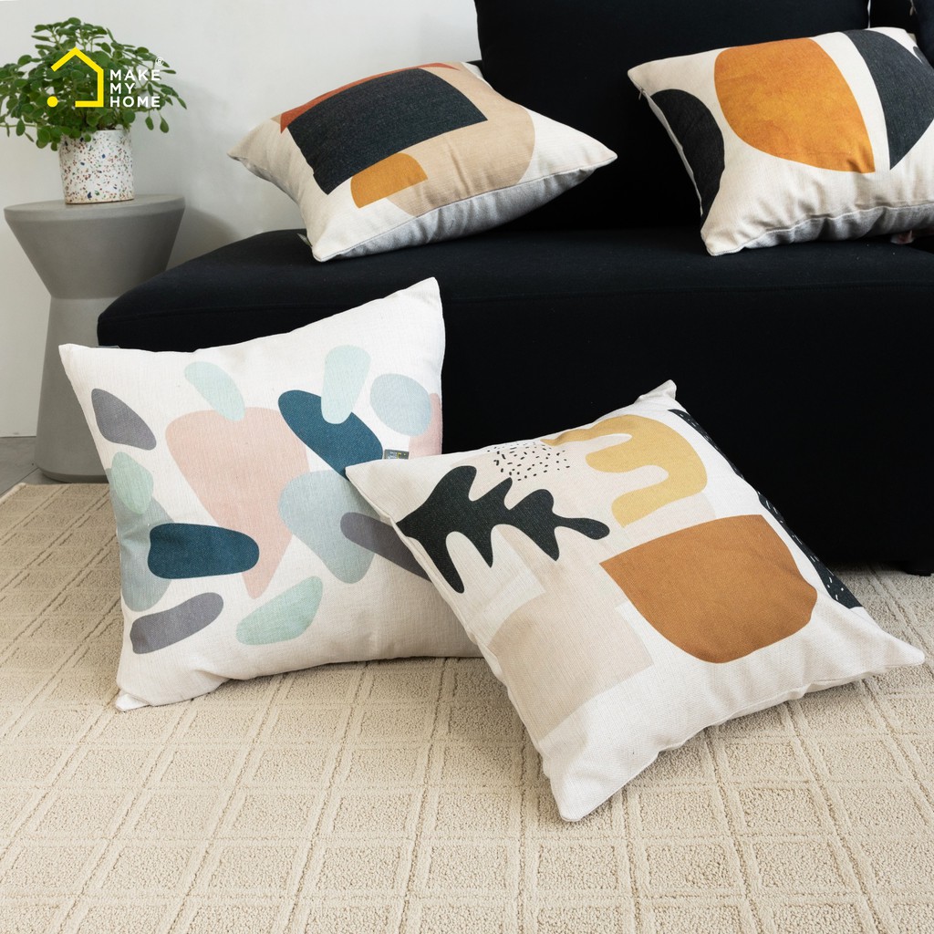 Gối Vuông Trang Trí Gối Sofa Đơn Giản  Make My Home PIECE