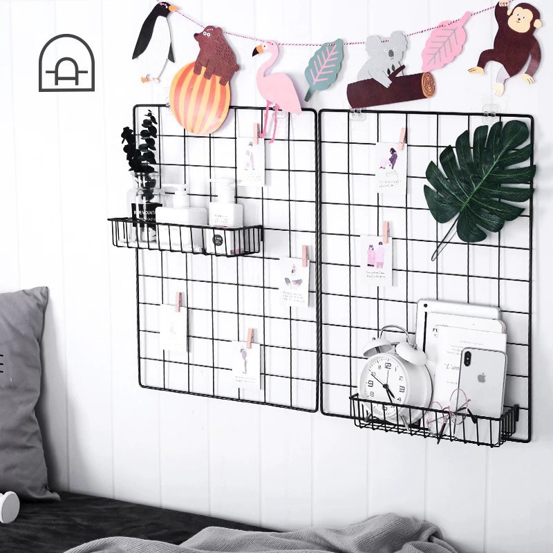 Khung lưới sắt ⚡𝐅𝐑𝐄𝐄𝐒𝐇𝐈𝐏⚡ Tấm lưới sắt trang trí size 35x35cm và 35x45cm.