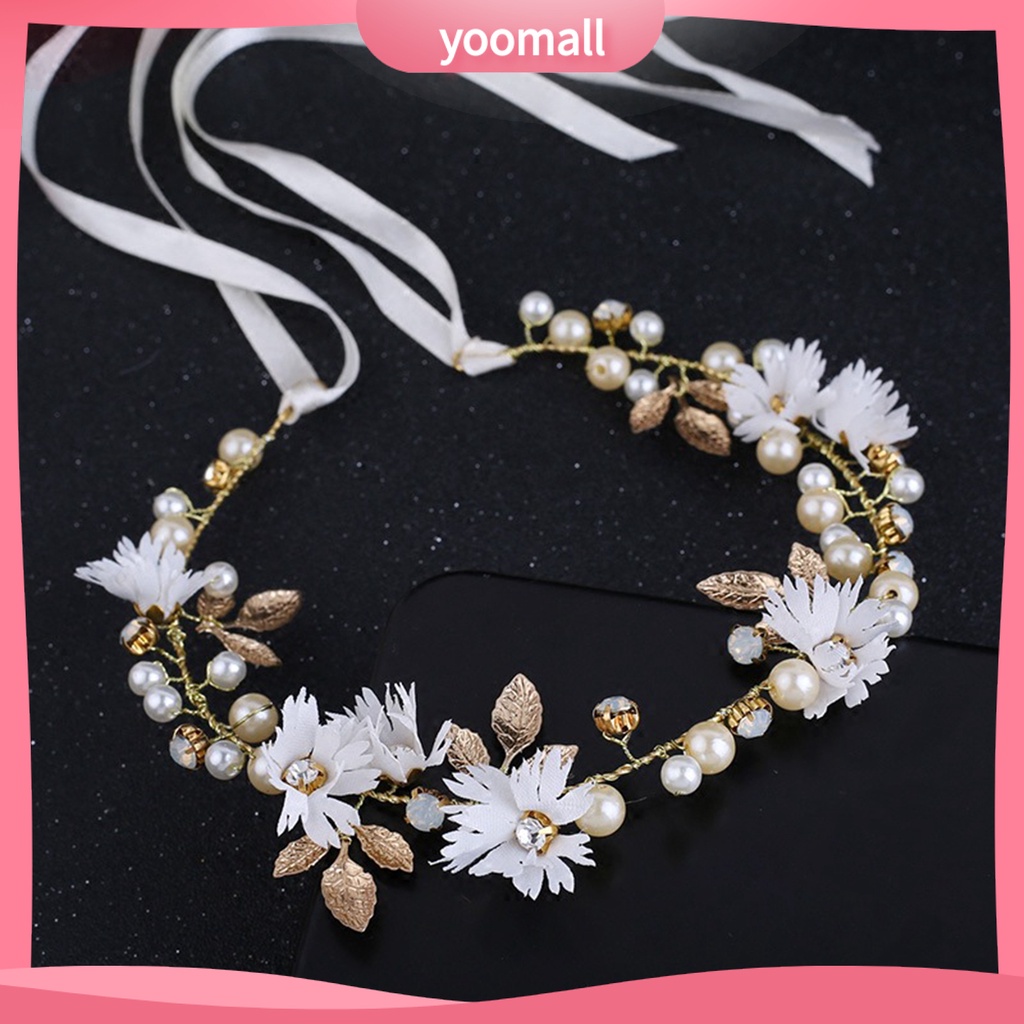 Băng Đô Cài Tóc Đính Hoa Dùng Trang Trí Cho Nữ