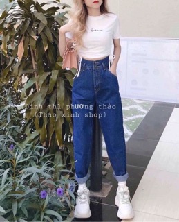 quần jean cạp cao nữ