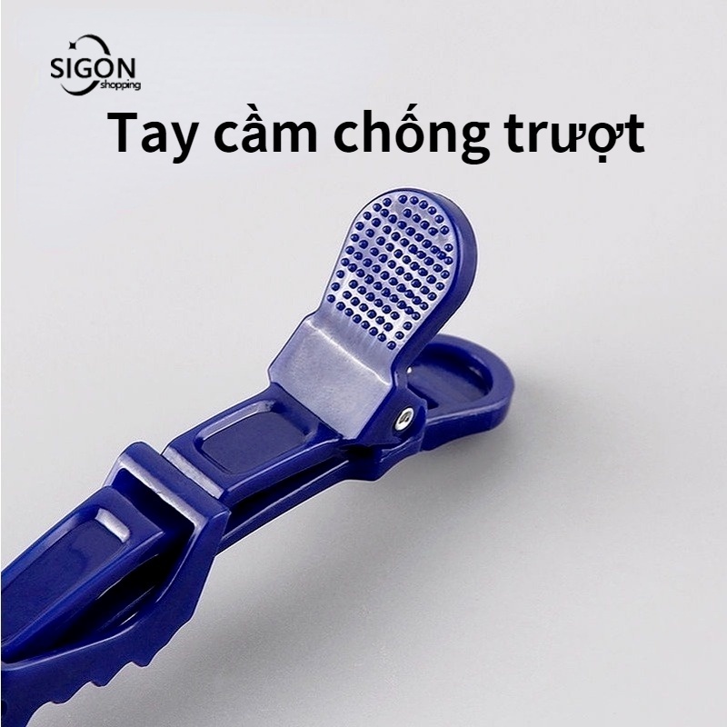 Kẹp tóc cá sấu dài dùng nhuộm tóc không in hằn dấu vết