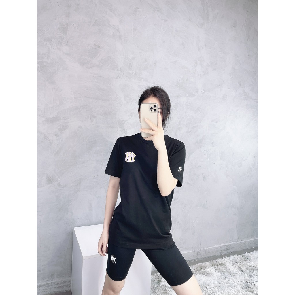 (HÀNG XUẤT XỊN) Áo đen 1826 YAN/KESS POPCORN OVERFIT TEE Made in Cambodia full tag code  Size XS S M L