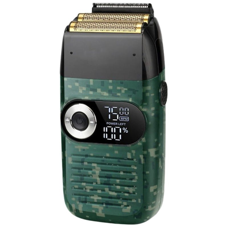 Máy cạo râu, cạo khô cao cấp KEMEI KM - 2027, có hiển thị đèn LED công suất, động cơ mạnh mẽ