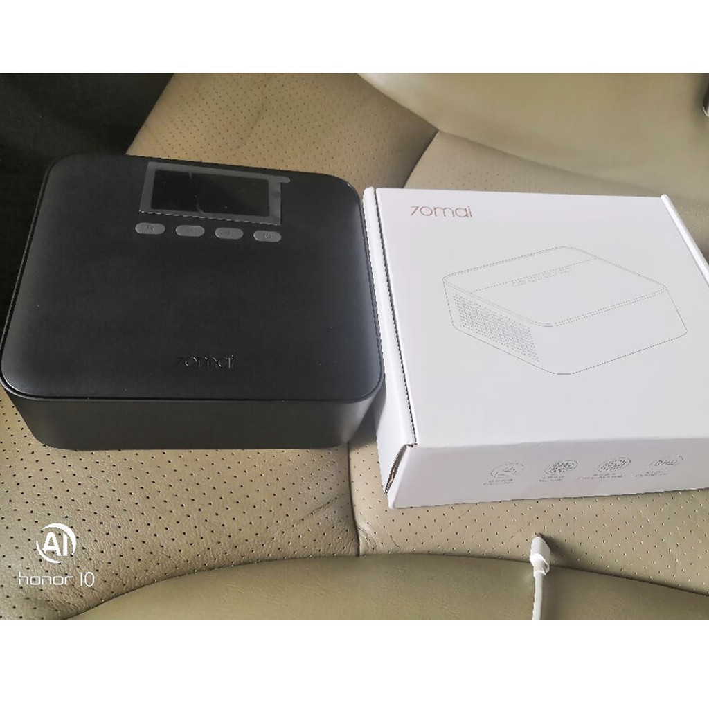 ✅[MÃ MI12 GIẢM 30K]Máy bơm lốp ô tô mini Xiaomi, Máy bơm xe hơi mini 70Mai, Áp lực 11bar, bơm siêu nhanh.