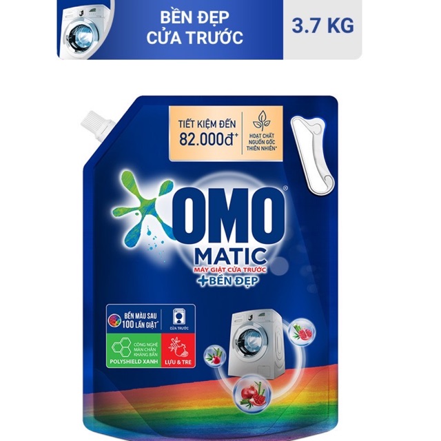 Nước giặt OMO Matic Bền Đẹp cho máy giặt cửa trước 3,6kg