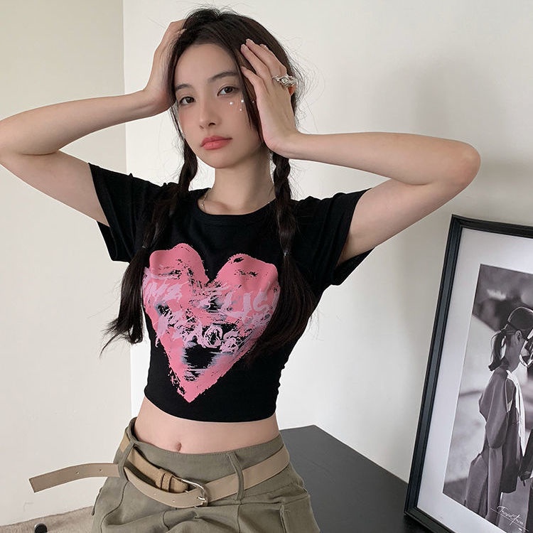 COZOK Áo Thun Ngắn Tay In Họa Tiết Thời Trang Dễ Phối Đồ