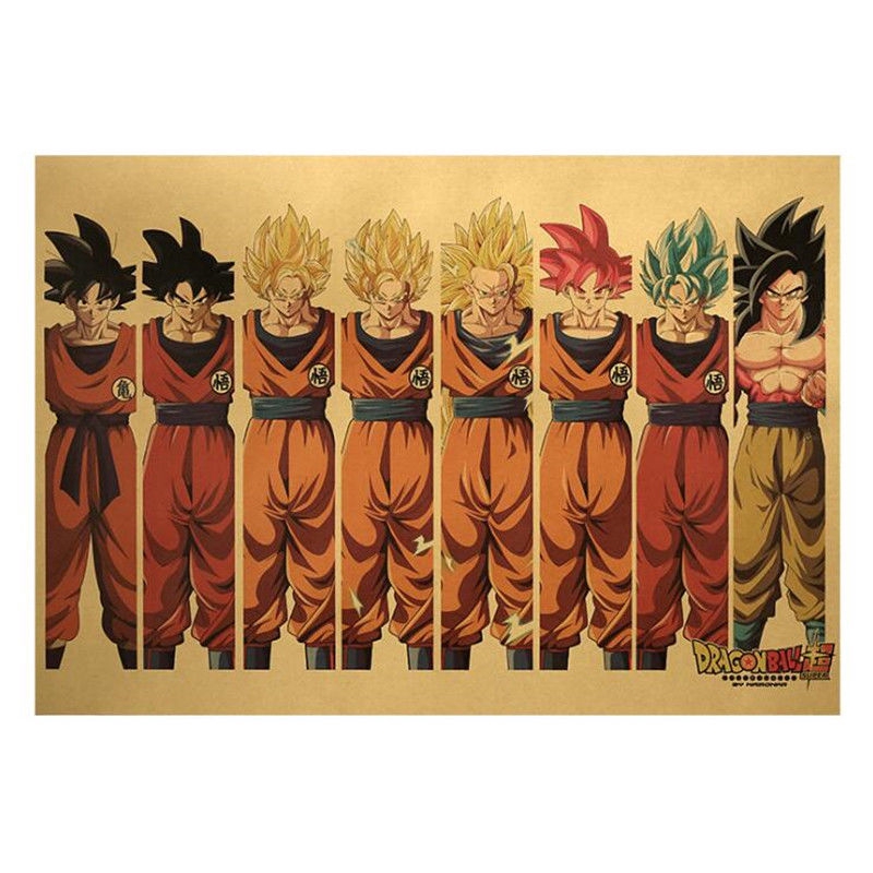 Hoạt Hình poster Phim anime dragon ball Dán Tường Trang Trí