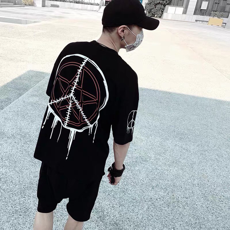 &lt;FREE SHIP&gt; Áo phông nam tay lỡ vải thun cotton co giãn chất mềm mịn y ảnh