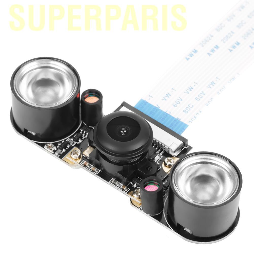 Superparis 5 Million Pixels Night Vision 130° Viewing Angle Camera Module Board For Raspberry Pi B 3/2