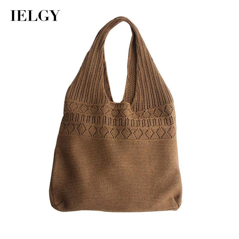 IELGY Túi Đeo Vai Dệt Phong Cách Nhật Bản Dành Cho Nữ