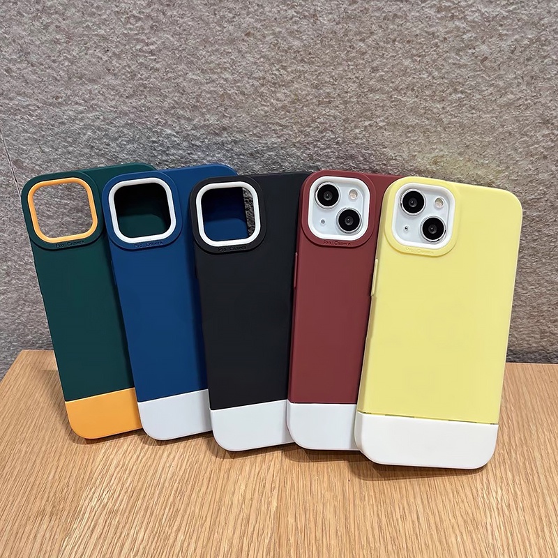 Ốp Điện Thoại Chống Sốc Có Giá Đỡ Ẩn Cho iPhone 14 13 12 11 Pro Max Plus XS XR X