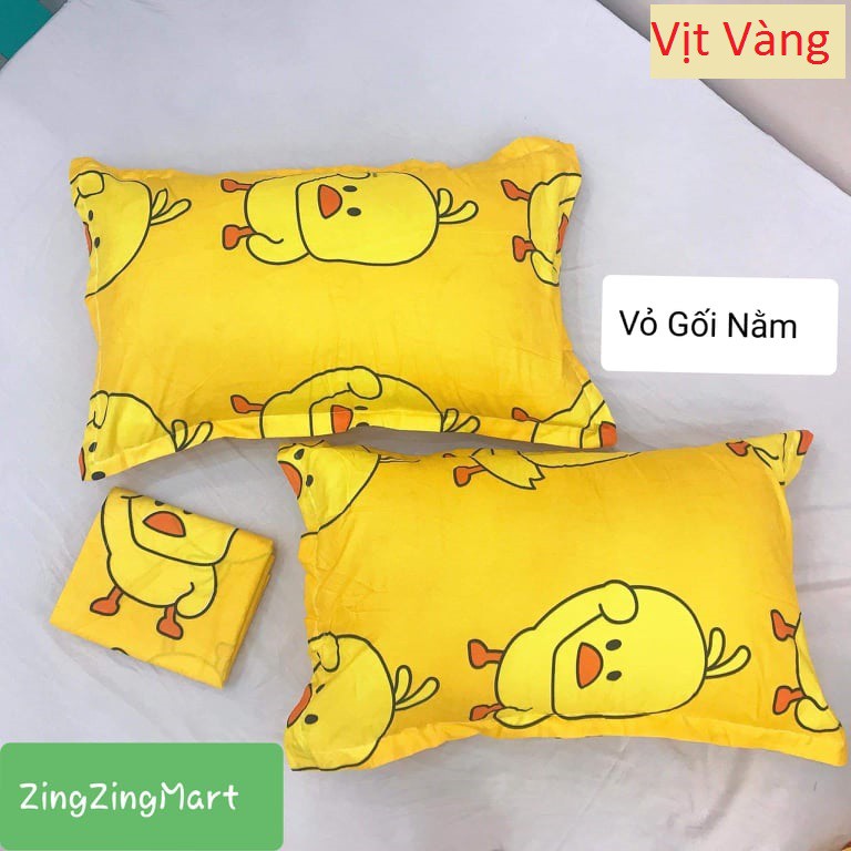 [KM SỐC] Vỏ gối nằm Vịt hồng 45x65cm (Chất mềm đẹp)