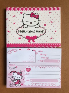 Phiếu giao hàng hellokitty tập 100 tờ