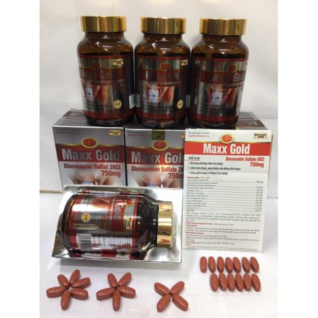 Maxx Gold cao xương ngựa bạch bổ sung dưỡng chất cho khớp hiệu quả chính hãng 60 viên