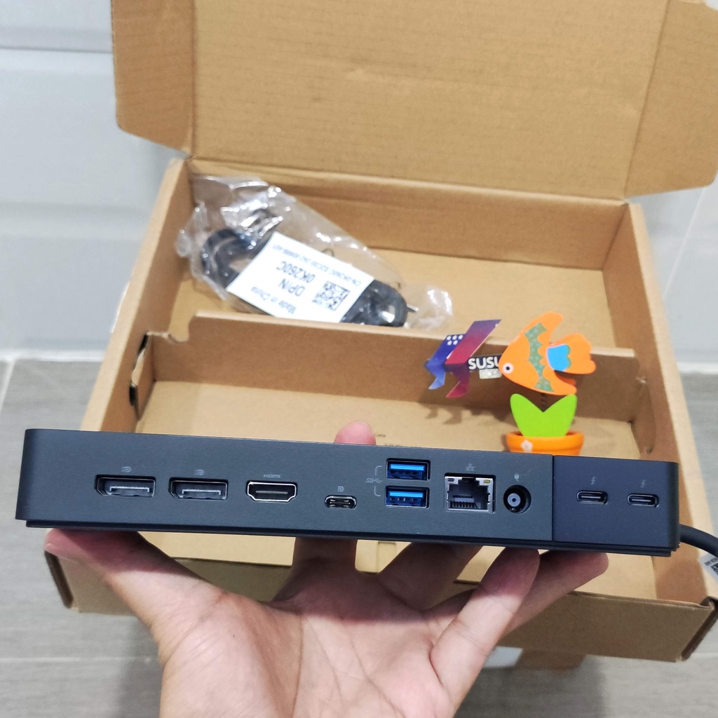 Đế kết nối Dock Dell WD22Tb4 , Thunderbolt 4 , Model 2022 , xuất màn hình 5K , Power Delivery