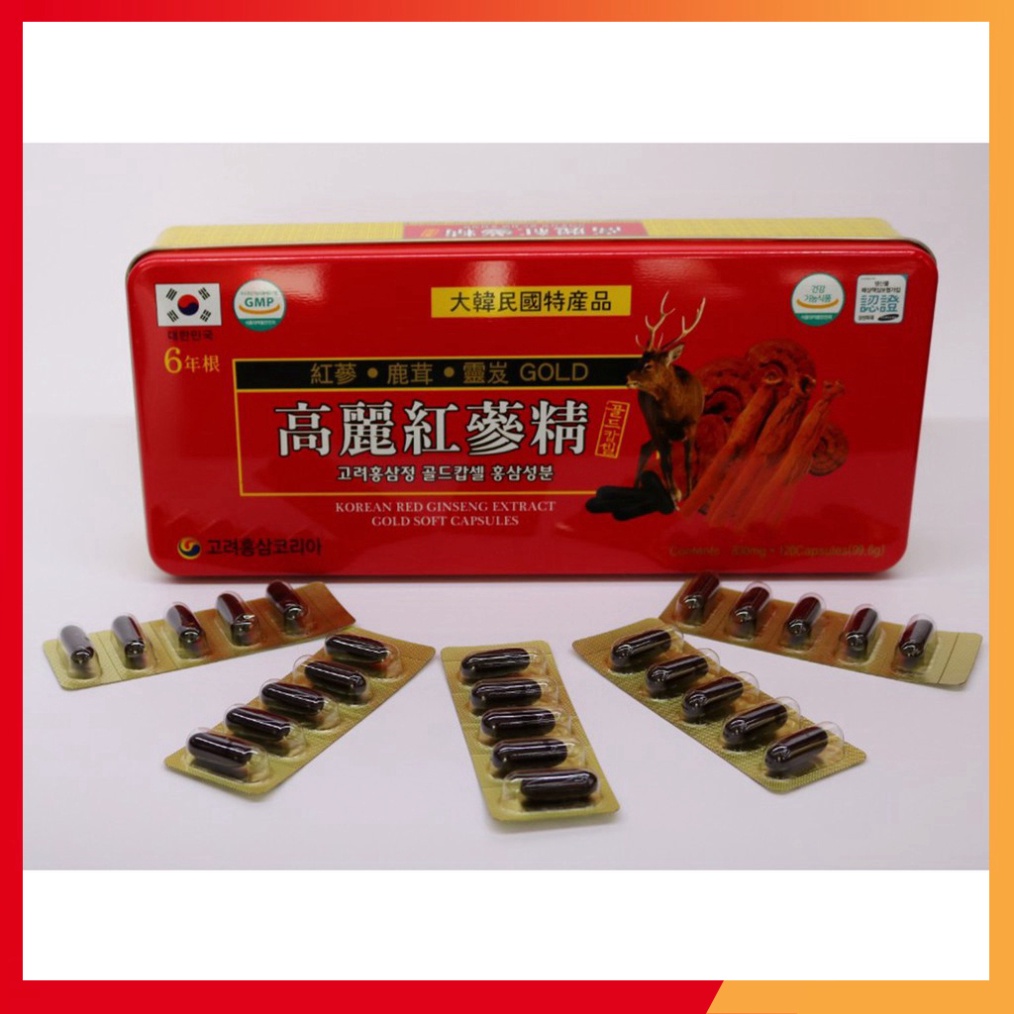 [Freeship] Viên Đạm Tổng Hợp Hồng Sâm Nhung Linh Chi Jeong Won hộp 120 viên