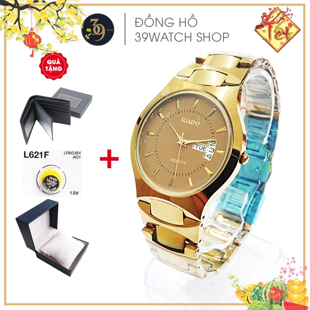 [TẶNG VÍ DA NAM] Đồng hồ nam Julibé RA37 NAMV màu vàng, chất liệu dây đá ceramic nguyên khối, mặt kính saphire | BigBuy360 - bigbuy360.vn