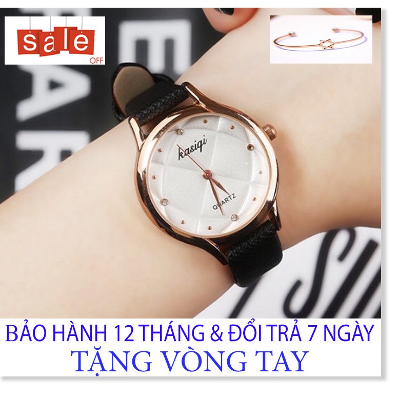 [Ở ĐÂU RẺ HƠN SHOP HOÀN TIỀN] Đồng hồ nữ KASIGI M1Dây da cao cấp, Bảo hành 12 tháng