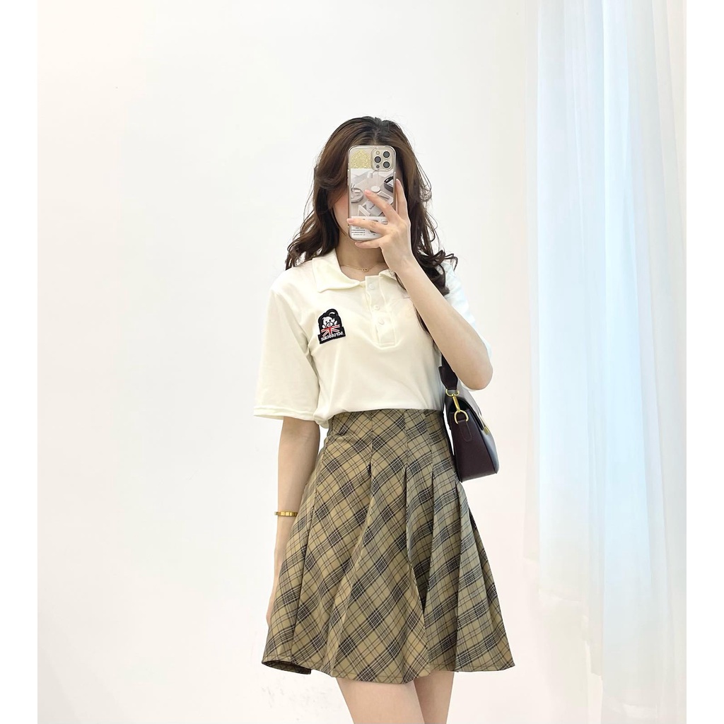 (FREESHIP) set áo polo kèm chân váy xinh miho.house