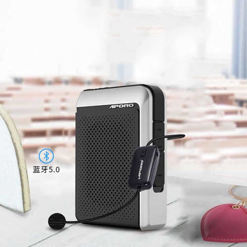 Máy Trợ Giảng Không Dây APORO T18 sóng 2.4G Bluetooth 5.0, Loa Phát công suất 30w, mic thu âm cực tốt