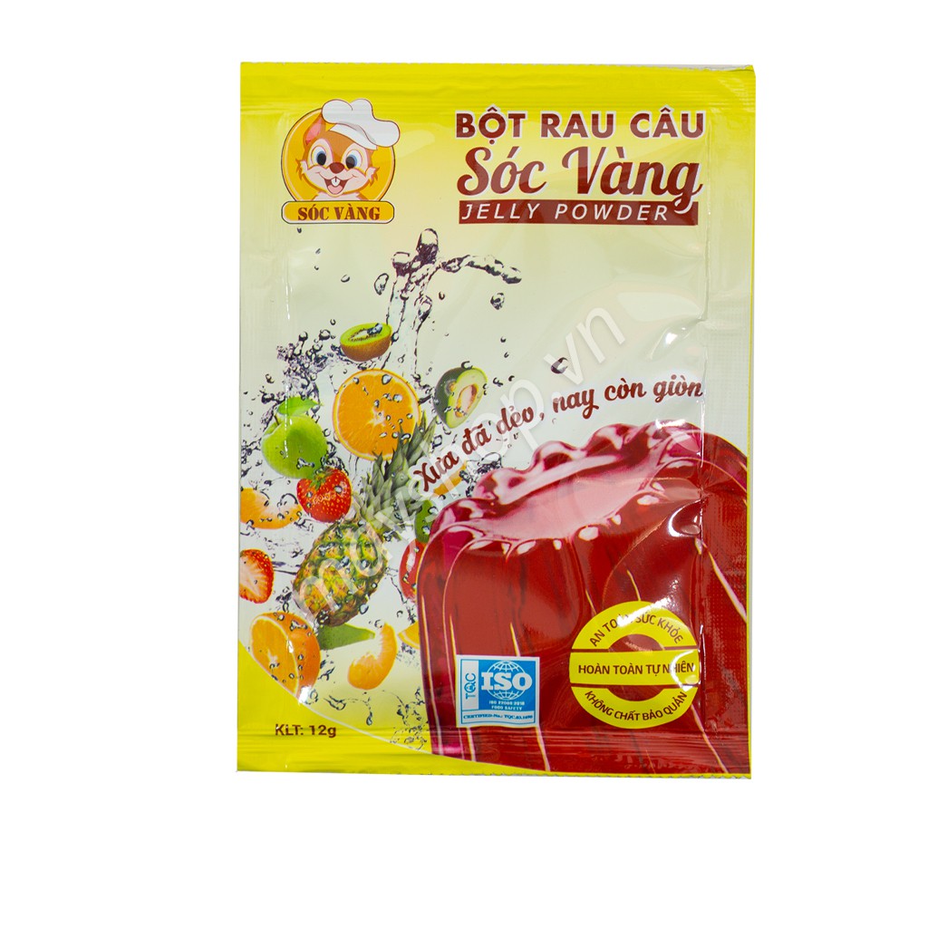 Bột rau câu Sóc Vàng (12g)