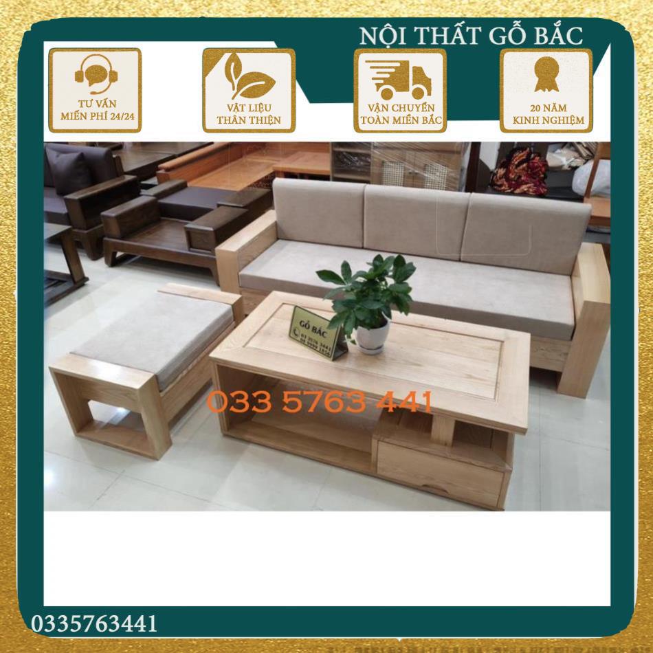 Sofa nhỏ xinh gỗ sồi nga 100% sofa nỉ sofa mini sofa văng bàn trà đẹp bàn ghế sofa phòng khách bộ bàn ghế sofa !