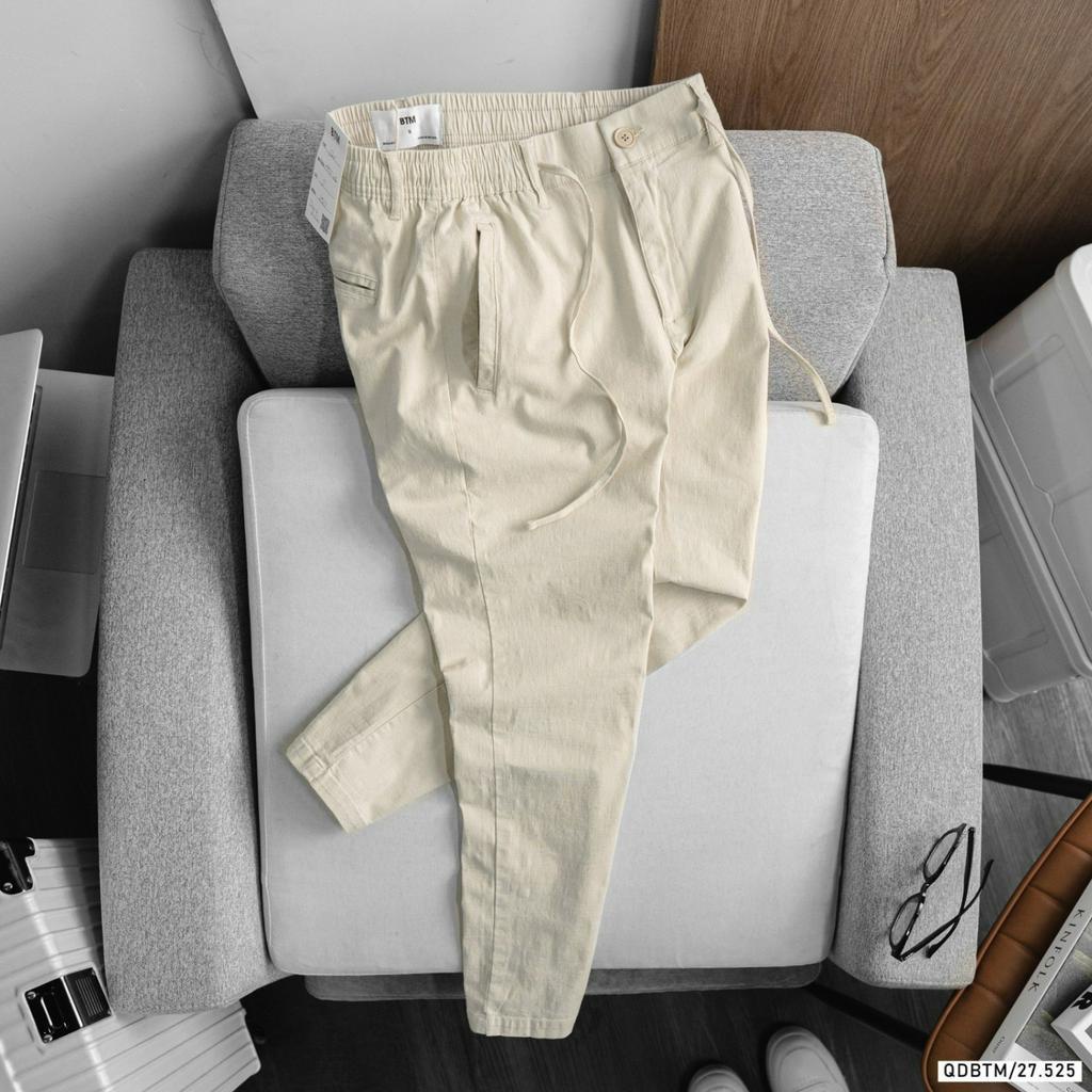 Quần Đũi Dài Nam Bentino, Chất liệu vải đũi co dãn thoáng mát, form slimfit, hàng VNXK - DB41