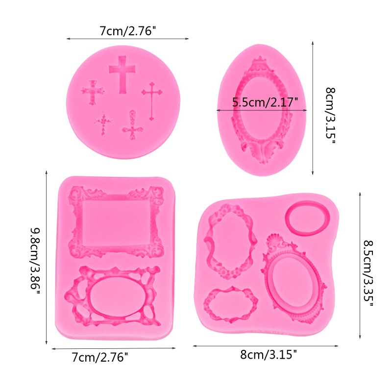 Khuôn Silicone Làm Khung Ảnh Thủ Công Chống Rách Tiện Dụng