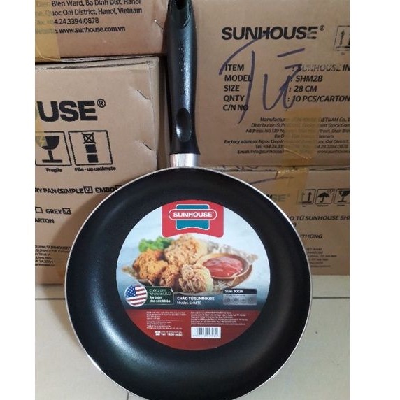 CHẢO TỪ SUNHOUSE 30 cm (dùng cho mọi loại bếp)