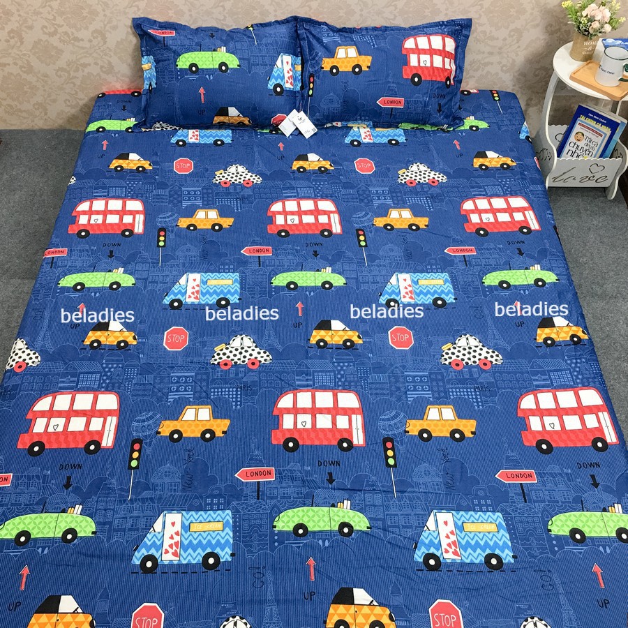 Ga trải giường m6 m8 2m poly cotton kèm vỏ gối