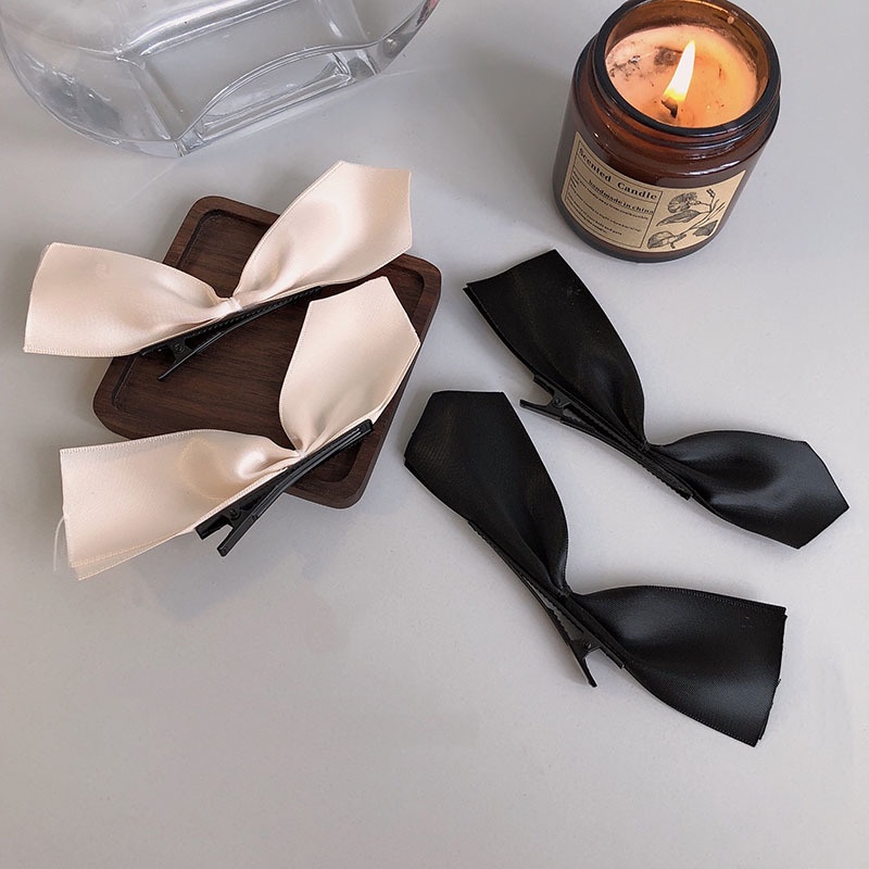 Kẹp tóc nơ Satin xinh xắn dành cho nữ