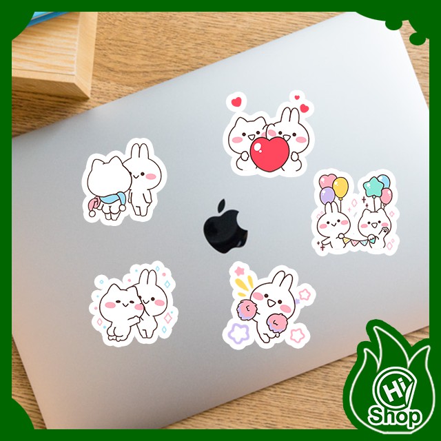 [Bộ 40 Sticker] Hình Dán Sticker Mimi & Neko | Dán Nón Bảo Hiểm, Điện Thoại, Laptop, Bình Nước