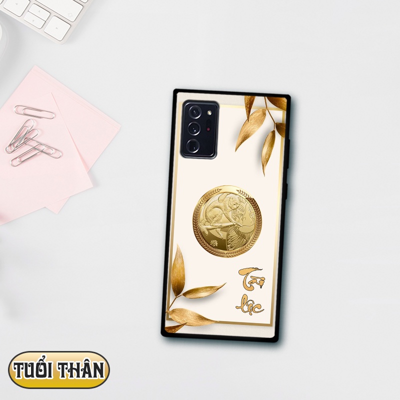 Ốp lưng kính 3D 12 con giáp - Samsung galaxy Note 20
