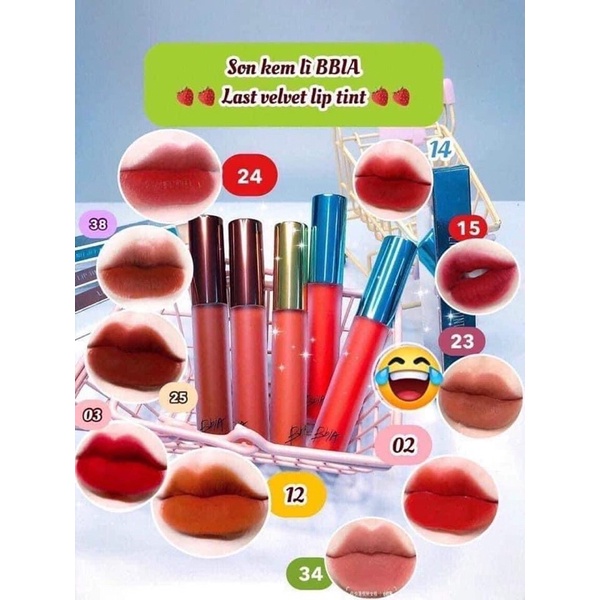 Son kem bbia velvet lip tint đủ màu | BigBuy360 - bigbuy360.vn