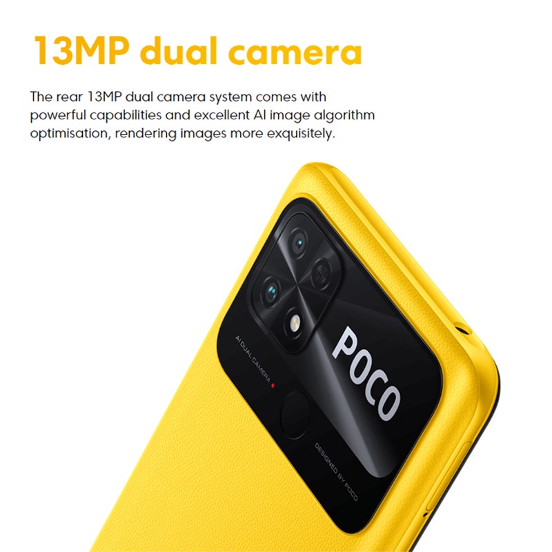 Điện Thoại Thông Minh Poco C40 4 + 64GB Dung Lượng Pin 6000mAh Màn Hình 6.71 CPU 13MP