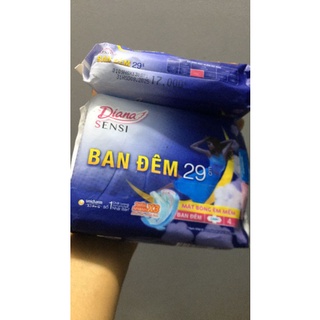 4 miếng băng vệ sinh Diana Sensi ban đêm 29cm