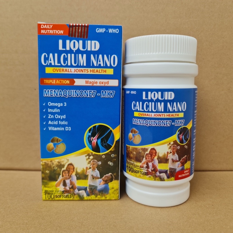 LIQUID CALCIUM NANO - BỔ SUNG Canxi LIQUID giúp phòng chống còi xương, tăng cường phát triển hệ xương