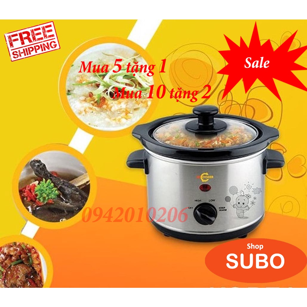 Nồi hầm chậm BBCooker 1.5L-HÀNG CHÍNH HÃNG-BẢO HÀNH TOÀN QUỐC