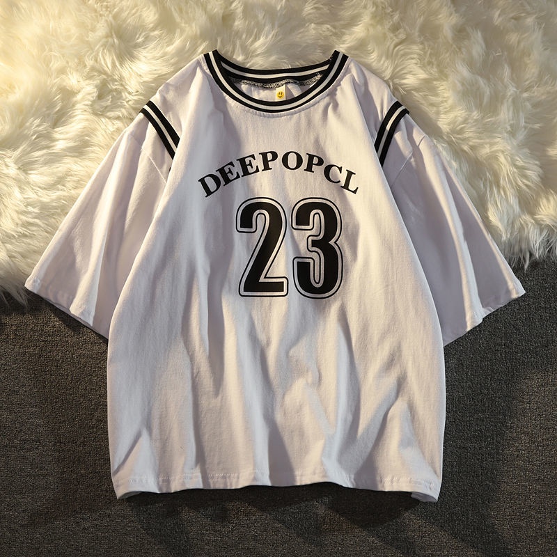 Áo Thun Ngắn Tay Giả Hai Lớp Phong Cách Hàn Quốc Hàng Mới Dành Cho Nữ Sinh