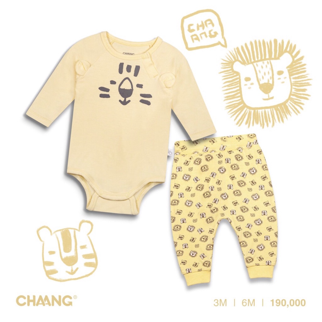 Chaang 2022 - Bộ bodychip dài cài vai Chaang SS2022D09