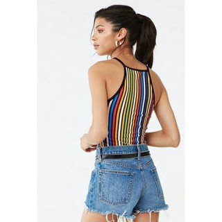 Áo croptop kẻ sọc