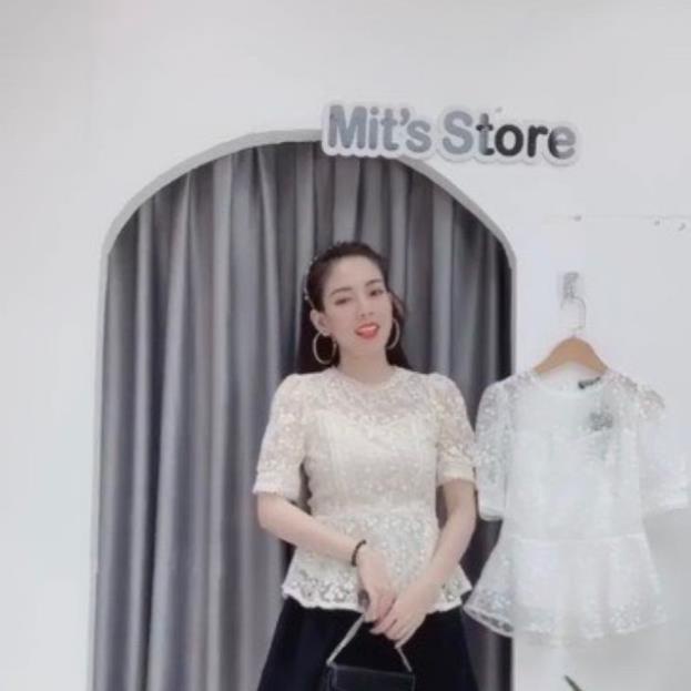 Áo ren hoa tay lỡ