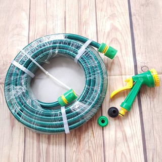 BỘ 10 MÉT VÒI TƯỚI CÂY,RỬA XE 6 CHẾ ĐỘ PHUN ĐA NĂNG