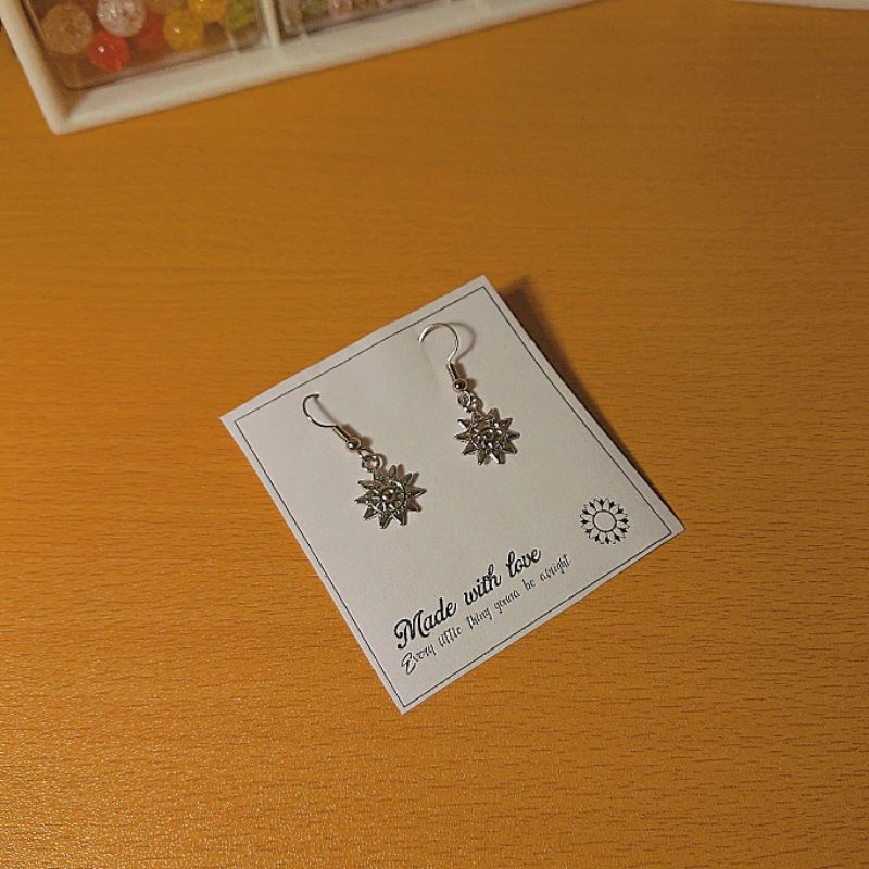 SET NGUYÊN LIỆU HANDMADE DIY TỰ LÀM 1 ĐÔI BÔNG TAI HOA TAI TRANG SỨC HANDMADE