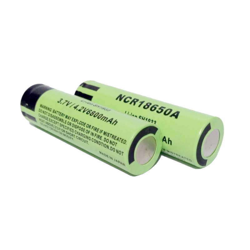 Combo 2 viên pin sạc 18650 Panasonic NCR18650A 6800mah 3.7v max 4.2v đúng chuẩn (Xanh lá)