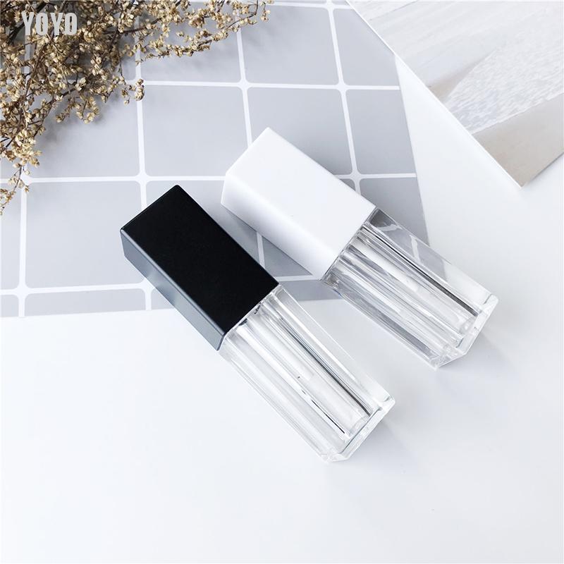 [Hàng mới về] Ống đựng son rỗng trong suốt có nắp đậy tiện dụng chất lượng cao