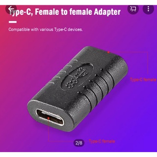 Combo 3 Đầu nối Type C 2 đầu cái