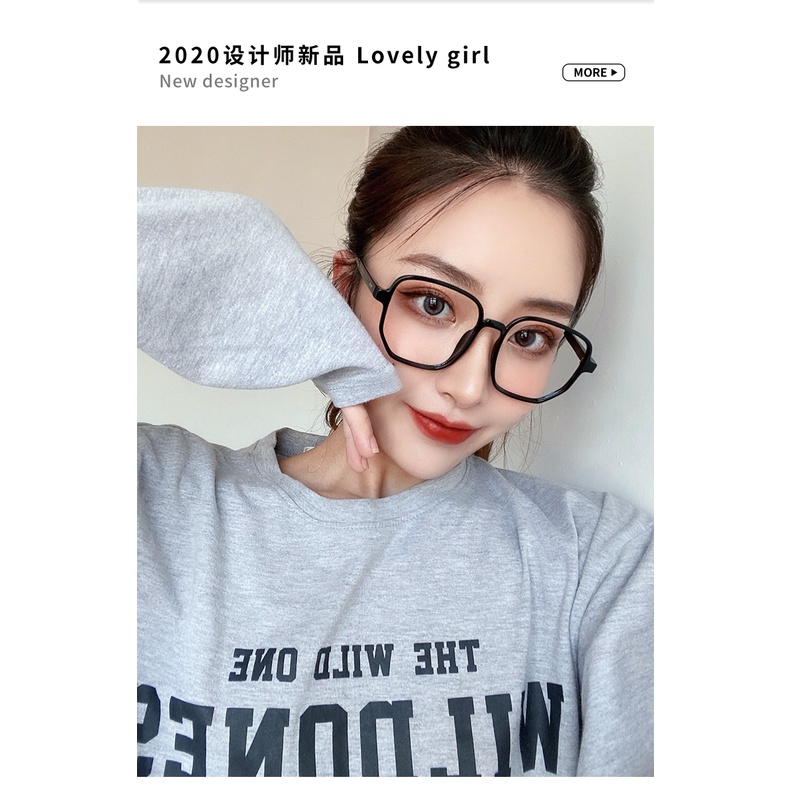 Kính mắt gọng vuông phong cách Hàn Quốc thời trang dành cho nữ