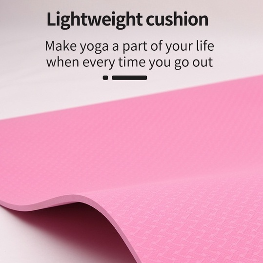 Thảm Tập Yoga/GYM SANFAN Loại Mở Rộng 183 x 80cm Dày 8mm Chống Trượt An Toàn Không Mùi Không Đau Khi Tập Yoga
