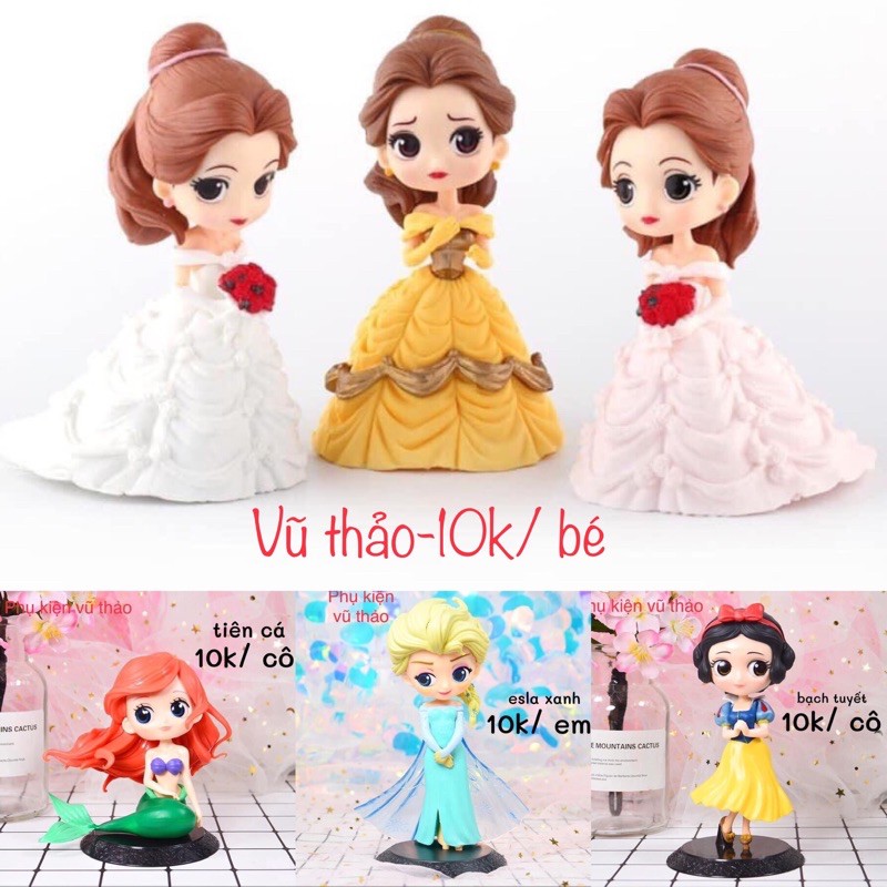 Búp bê eosa,bạch tuyết ,tiên cá,cô dâu,anna
